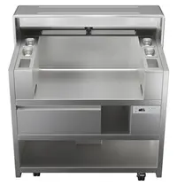 Electrolux Kookstation | LiberoPro | RVS | 2 Kookunits | Stopcontacten (2x 230V + 2x 400V) | Koellade | 15kW (400V) | Wielen (Geremd) | 1231x788x1284(h)mm 