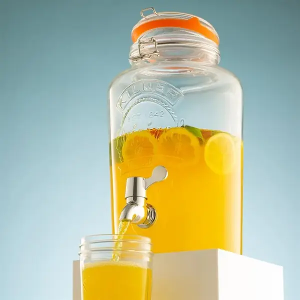 Drankendispenser | Glas | 5L | Klemdeksel | 315(h)mm