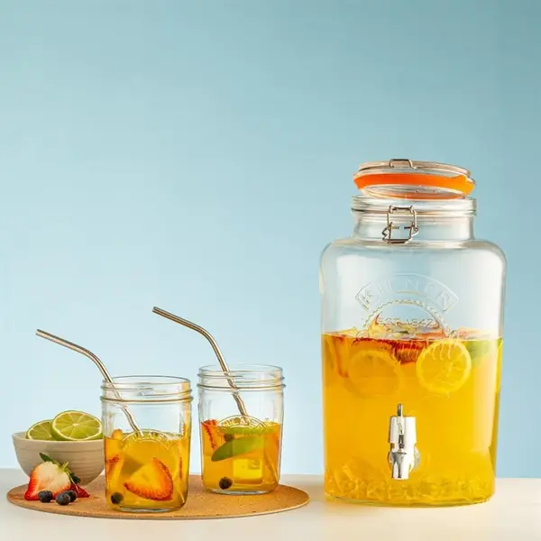 Drankendispenser | Glas | 5L | Klemdeksel | 315(h)mm