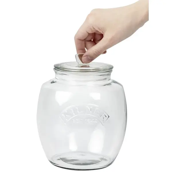 Conservenpot | Glas | 2L | Incl. Deksel | Per Stuk | Ø110x172(h)mm