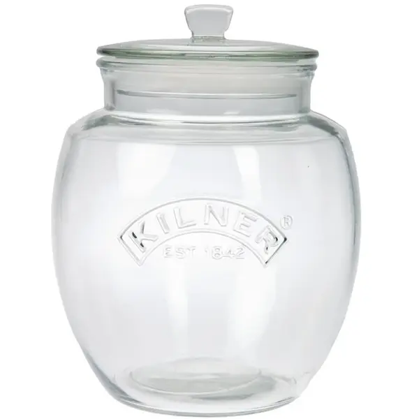 Conservenpot | Glas | 4L | Incl. Deksel | Per Stuk | Ø140x185(h)mm