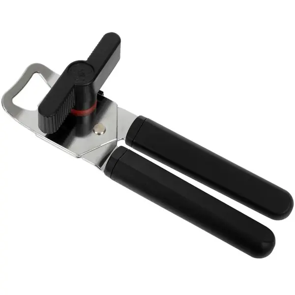 Blikopener | RVS | Kunststof Greep | Incl. Flesopener | 45x185(h)mm