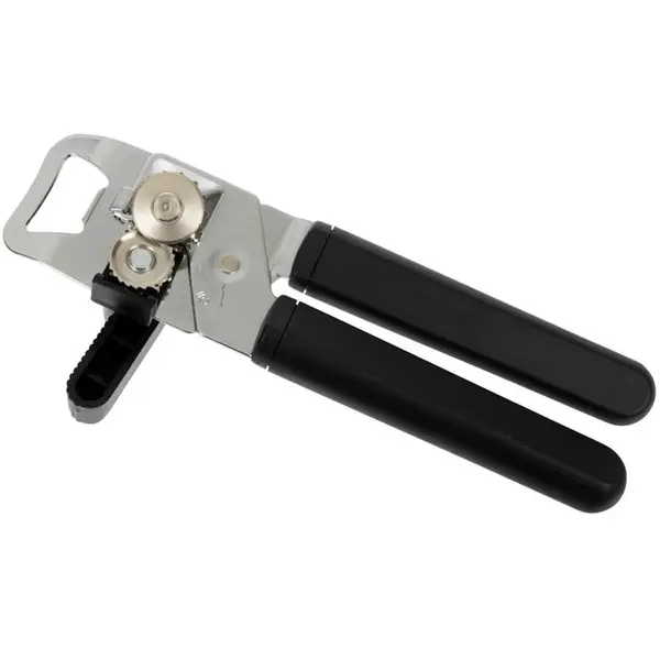 Blikopener | RVS | Kunststof Greep | Incl. Flesopener | 45x185(h)mm