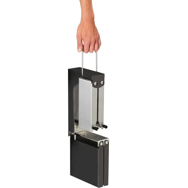 Raclette-Apparaat | BRÉZIÈRE® | RVS | Instelbaar Verwarmingselement | Inklapbaar | 0.85kW (230V) | 300x215x445(h)mm