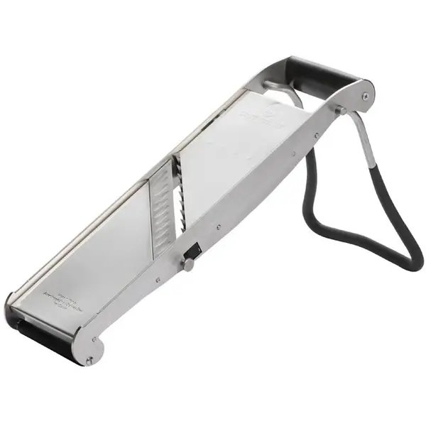 Japanse Mandoline | COMPACT PRO INOX | RVS | Schijfjes (0.5-10mm), Juliënne (4mm), Friet (10mm) | 250x130x360(h)mm
