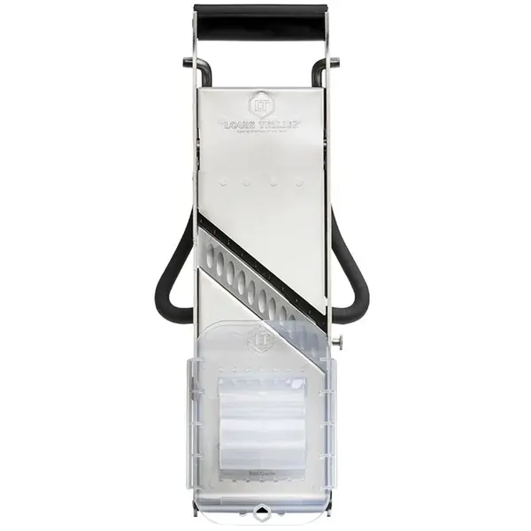 Japanse Mandoline | COMPACT PRO INOX | RVS | Schijfjes (0.5-10mm), Juliënne (4mm), Friet (10mm) | 250x130x360(h)mm