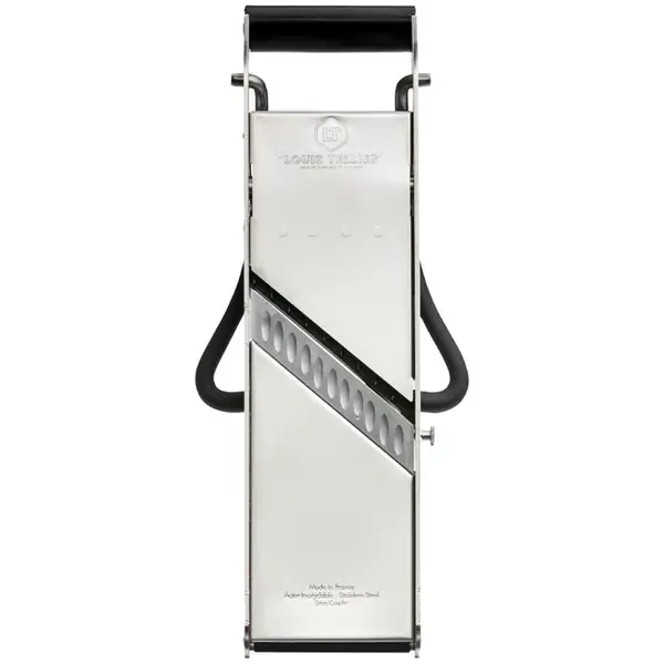 Japanse Mandoline | COMPACT PRO INOX | RVS | Schijfjes (0.5-10mm), Juliënne (4mm), Friet (10mm) | 250x130x360(h)mm