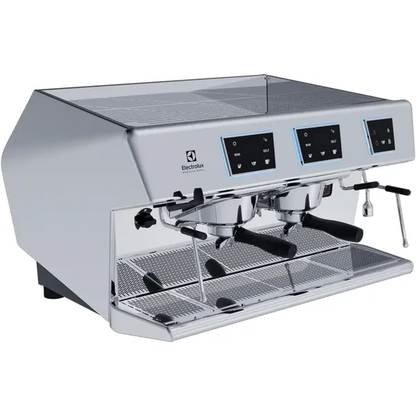 Espressomachine | AURA | RVS | Semi-Automatisch | 2 Groepen | Boiler 10.1L | Digitaal | Dosamat® | 400V | 794x592x490(h)mm