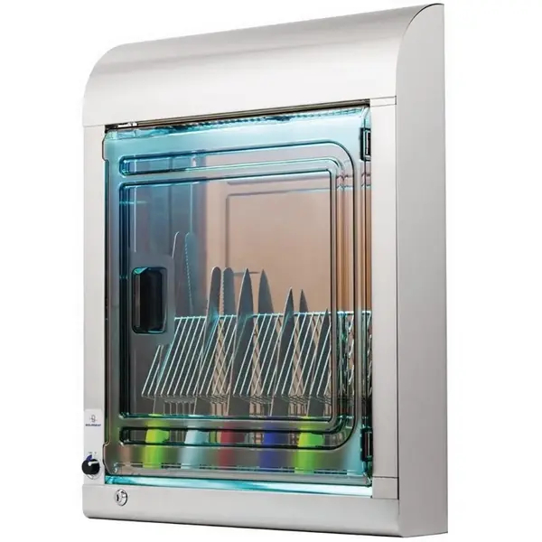 Sterilisatiekast | RVS | Cap. 20 Messen | UV-Sterilisatie | Timer | 585x120x735(h)mm