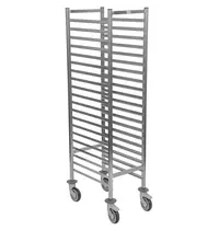 Matfer Bourgeat Regaalwagen | RVS | 20 Etages (1/1 GN) | Wielen | 460x630x1650(h)mm