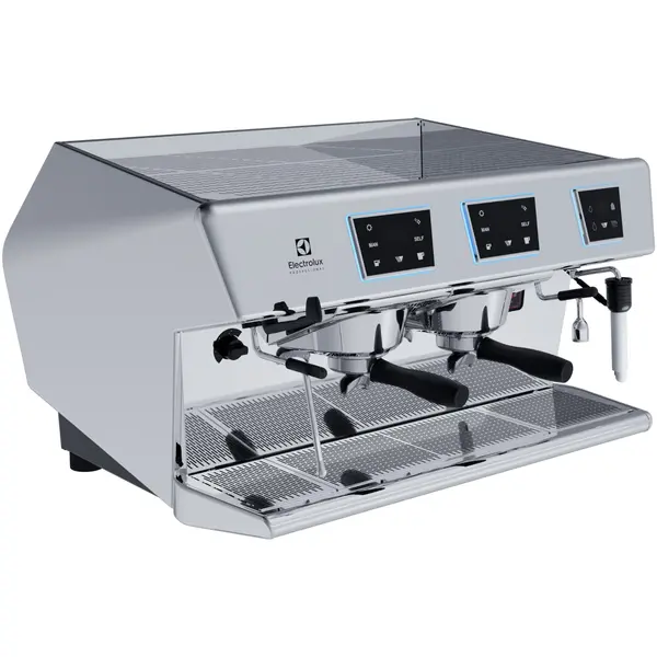 Espressomachine | AURA | RVS | Semi-Automatisch | 2 Groepen | Boiler 10.1L | Digitaal | Dosamat® | Steamair | 400V | 794x592x490(h)mm