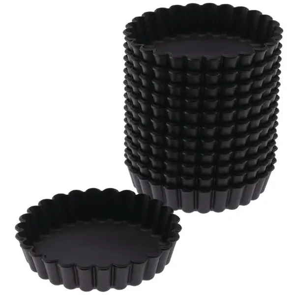 Bakvormen| Composiet | 12 Stuks | Ø100x18(h)mm