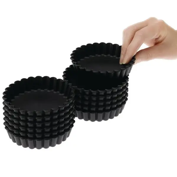 Bakvormen| Exoglass | 12 Stuks | Ø100x18(h)mm