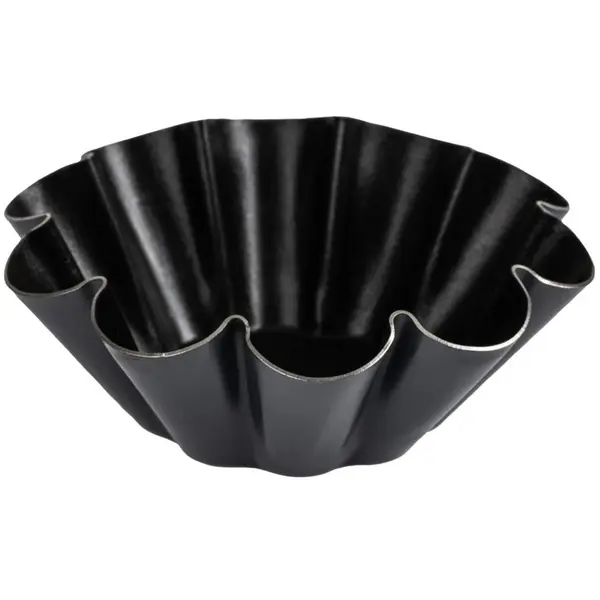 Briochevormen| Exoglass (Antiaanbaklaag) | 12 Stuks | Ø75x28(h)mm