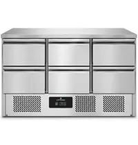 UNNICOOL Koelwerkbank | 368L | 6 Laden | +2°C/+8°C | 1365x700x850(h)mm