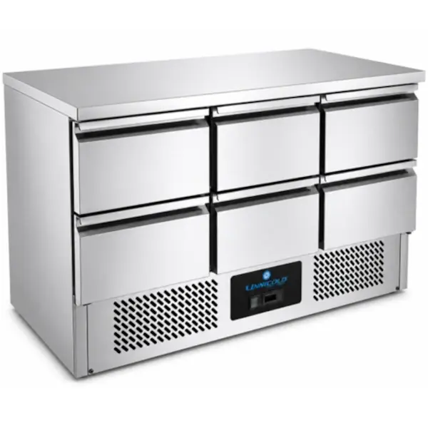 Koelwerkbank | 368L | 6 Laden | +2°C/+8°C | 1365x700x850(h)mm