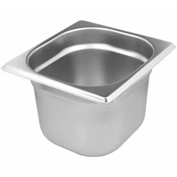 GN-Bak | RVS | 1/6 GN | Hoogte 150mm | 176x162x150(h)mm
