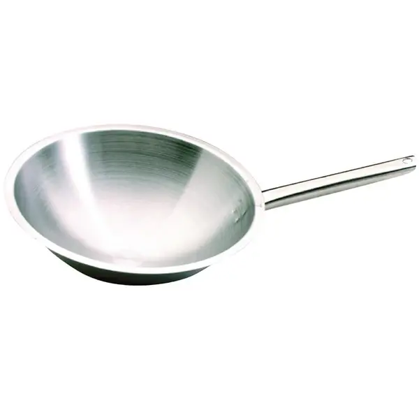 Wokpan | TRADITION PLUS | RVS | Div. Warmtebronnen | Ronde Bodem | Ø350mm