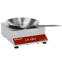 Diamond Inductiewokplaat + Wokpan | INDUCTION EVO | 1 Kookpunt (Ø300) | 3kW (230V) | Timer | 390x430x165(h)mm 