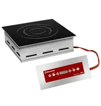 Diamond Inbouw-Inductiekookplaat | INDUCTION EVO | 1 Kookpunt (Ø210) | 60°C/240°C | 2.5kW (230V) | Timer | 280x280mm 