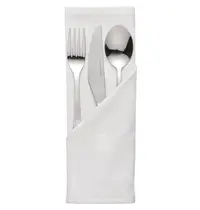 Mitre Luxury Tafelservetten | LUXOR | Katoen | Wit | 10 Stuks | 450x450mm 