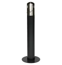 Probbax Rokerszuil | Donkergrijs/RVS | 4.6L | Ø310x980(h)mm 