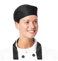 Nisbets Essentials Koksmuts | Katoen/Polyester | Zwart | Skullcap | 2 Stuks | Universeel Maat