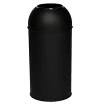 Probbax Afvalbak | Staal | Zwart | 40L | Open | Afvalscheiding | Ø350x740(h)mm 