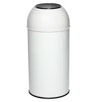 Probbax Afvalbak | Staal | Wit | 40L | Open | Afvalscheiding | Ø350x740(h)mm 