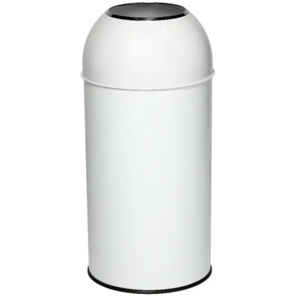 Afvalbak | Staal | Wit | 40L | Open | Afvalscheiding | Ø350x740(h)mm