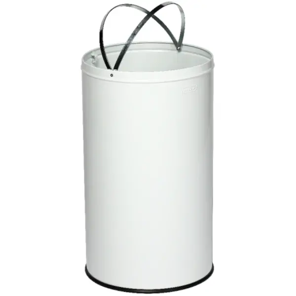 Afvalbak | Staal | Wit | 40L | Open | Afvalscheiding | Ø350x740(h)mm