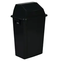Probbax Wandafvalbak | Kunststof | Zwart | 60L | Tuimeldeksel | Incl. Wandbevestiging | 460x333x735(h)mm