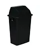 Probbax Wandafvalbak | Kunststof | Zwart | 60L | Tuimeldeksel | Incl. Wandbevestiging | 460x333x735(h)mm 