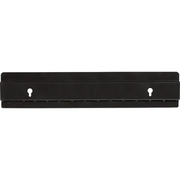 Wandafvalbak | Kunststof | Zwart | 60L | Tuimeldeksel | Incl. Wandbevestiging | 460x333x735(h)mm