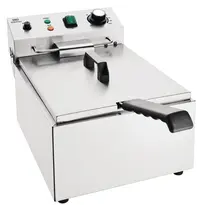 Nisbets Essentials Friteuse | Elektrisch | 5L | 50°C/190°C | 3kW (230V) | 290x430x270(h)mm