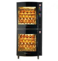 UBERT Kippengrill | CONVEX SC | Elektrisch | 16 Spitten | 80-96 Kippen | 24kW (400V) | Bevochtiging (Automatisch) | Zelfreiniging | Touchscreen | 1000x944x2225(h)mm