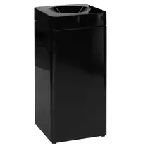 Probbax Afvalbak | Staal | Zwart | 51L | Open | Afvalscheiding | Vlamdovend | Modulair | 350x350x755(h)mm 