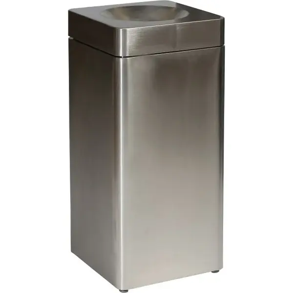 Afvalbak | RVS | 51L | Open | Afvalscheiding | Vlamdovend | Modulair | 350x350x755(h)mm