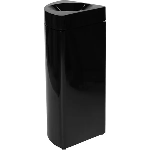 Afvalbak | Staal | Zwart | 36L | Open | Afvalscheiding | Vlamdovend | Modulair | 350x350x755(h)mm