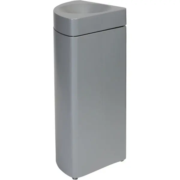 Afvalbak | Staal | Grijs | 36L | Open | Afvalscheiding | Vlamdovend | Modulair | 350x350x755(h)mm