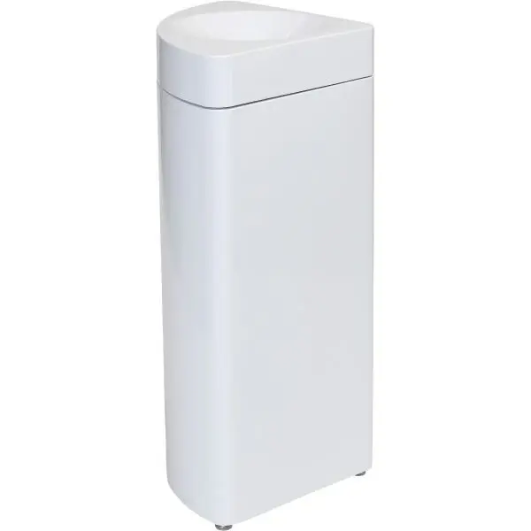 Afvalbak | Staal | Wit | 36L | Open | Afvalscheiding | Vlamdovend | Modulair | 350x350x755(h)mm