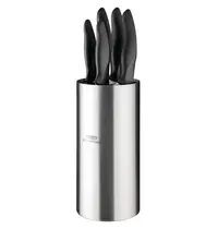 Nisbets Essentials Messenset | RVS | Zwart | 5 Stuks | Incl. Messenblok