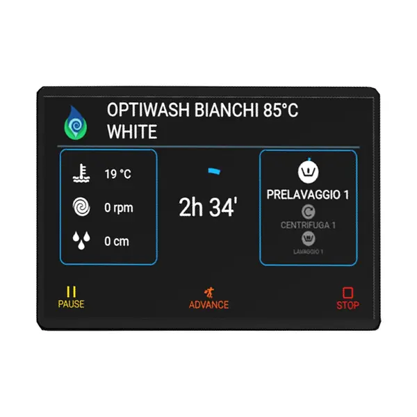 Wasmachine | TORNADO PLUS EVO | 11kg | Centrifuge (1000RPM) | 10.5kW (400V) | Touchscreen + WiFi | 720x933x1113(h)mm