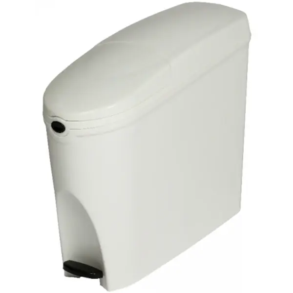 Pedaalemmer | Kunststof | Wit | 20L | Klapdeksel | 170x478x415(h)mm