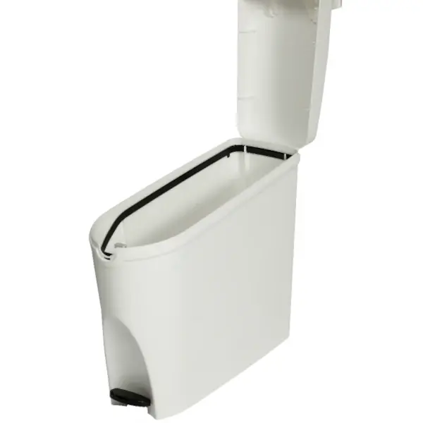 Pedaalemmer | Kunststof | Wit | 20L | Klapdeksel | 170x478x415(h)mm