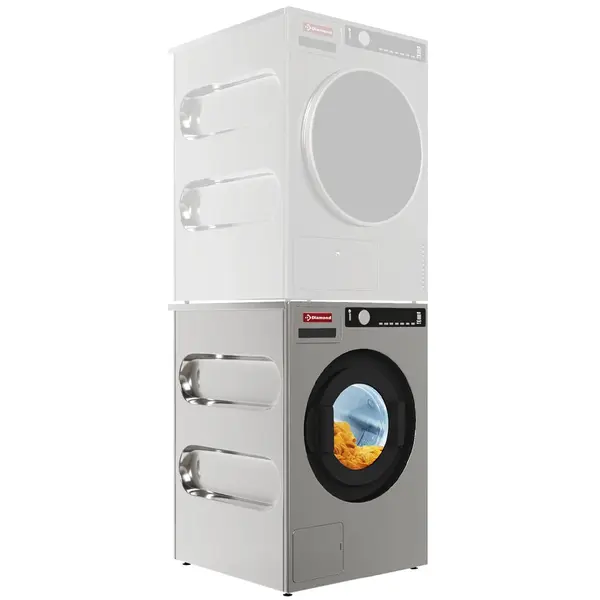 Wasmachine | APOLLO EVO | 8kg | Centrifuge (1400RPM) | Afvoerpomp | 4.6kW (230V/400V) | WiFi | 595x700x865(h)mm
