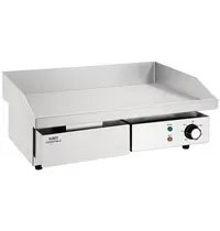 Nisbets Essentials Bak-/Grillplaat | Elektrisch | Glad Oppervlak 480x310 (Staal) | 50°C/300°C | 3kW (230V) | 550x430x230(h)mm