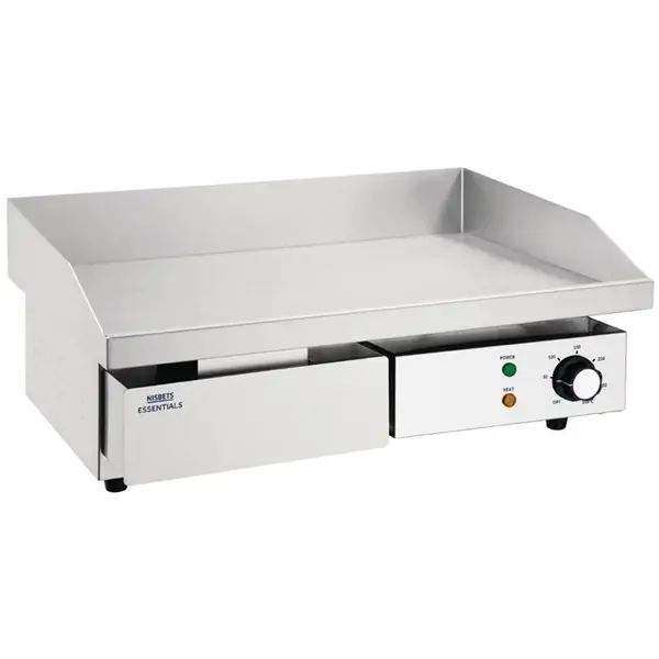 Bak-/Grillplaat | Elektrisch | Glad Oppervlak 480x310 (Staal) | 50°C/300°C | 3kW (230V) | 550x430x230(h)mm