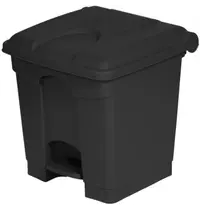 Probbax Pedaalemmer | Kunststof | Donkergrijs | 30L | Klapdeksel | Afvalscheiding | HACCP | 410x398x435(h)mm 