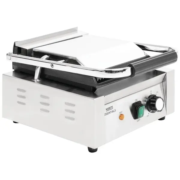 Contact-/Paninigrill | Enkel | Glad/Gegroefd (Gietijzer) | ≤300°C | 1.8kW (230V) | 310x360x360(h)mm